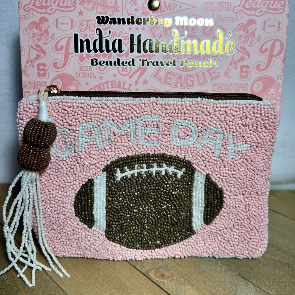 Viral Beaded Game Day Pouch!